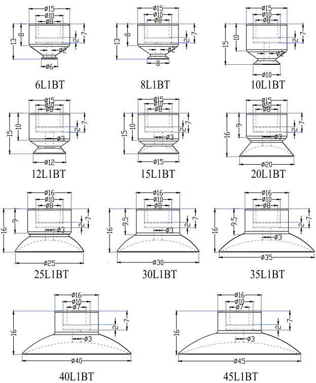 Silicone Vacuum Suction Cup