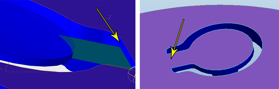 duckbill flapper combination valve design