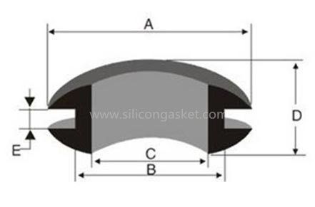 Silicone grommet structure