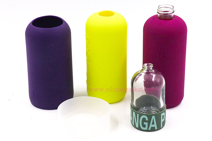 Customized Molded Best Silicone Glass Water Drinking Bottle Sleeve